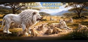 用一张普通图片，通过GPT写剧情，再用Seedance 2.0做动态演绎，居然能生成迪士尼风格搞笑动画-大象聊项目
