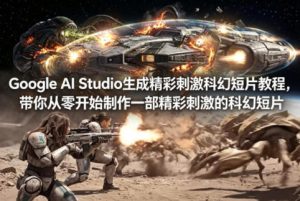 Google AI Studio生成精彩刺激科幻短片教程，带你从零开始制作一部精彩刺激的科幻短片【双语字幕】-大象聊项目
