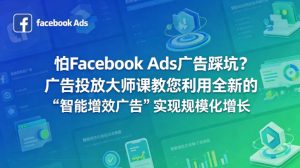 怕Facebook Ads广告踩坑？广告投放大师课教您利用全新的“智能增效广告”实现规模化增长【原创双语字幕】-大象聊项目