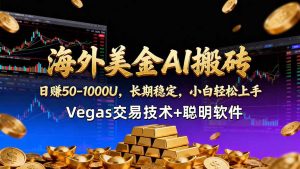 海外美金AI搬砖技术Vegas交易技术+聪明软件【训练营第七期】，日赚50-100U-大象聊项目