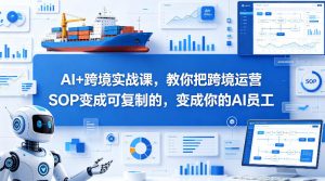 AI+跨境实战课，教你把跨境运营S0变成可复制的，变成你的AI员工-大象聊项目