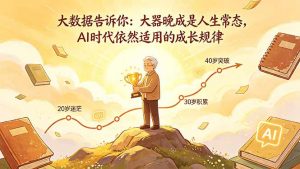 付费文章：大数据告诉你：大器晚成是人生常态，AI 时代依然适用的成长规律-大象聊项目