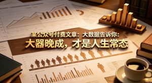 某公众号付费文章：大数据告诉你：大器晚成，才是人生常态-大象聊项目