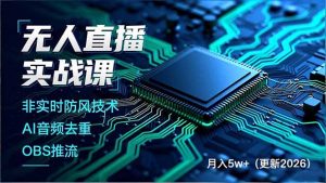 无人直播实战课(更新5月02-大象聊项目