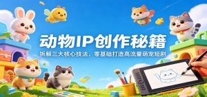 动物IP创作秘籍：拆解三大核心技法，零基础打造高流量萌宠短剧-大象聊项目