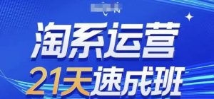 淘系运营21天速成班,0基础轻松搞定淘系运营,不做假把式,快速复制落地(更新26年4月)-大象聊项目