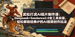 武松打虎AI短片制作课：Deepseek+Seedance2.0全工具实操，轻松解锁经典IP的AI视频创作玩法-大象聊项目