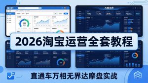 2026淘宝运营全套教程(更新5月8日-大象聊项目
