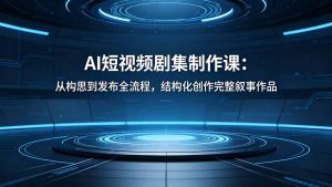 AI短视频剧集制作课:从构思到发布全流程,结构化创作完整叙事作品-大象聊项目