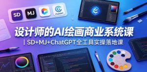 设计师的AI绘画商业系统课|SD+MJ+ChatGPT全工具实操落地课-大象聊项目