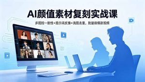 AI颜值素材复刻实战课,多图控一致性+提示词反推+洗图去重,批量做爆款视频-大象聊项目