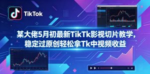 某大佬5月初最新TikTk影视切片教学,稳定过原创轻松拿Tk中视频收益-大象聊项目