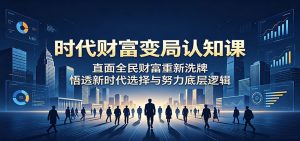 时代财富变局认知课:直面全民财富重新洗牌,悟透新时代选择与努力底层逻辑-大象聊项目