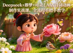 Deepseek+即梦+可灵|AI古诗词动画制作实战课,全流程手把手教学-大象聊项目