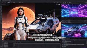AIGC影视剪辑进阶课:DeepSeek生成脚本+Martini生成视频+剪辑后期,完整制作AI短片-大象聊项目