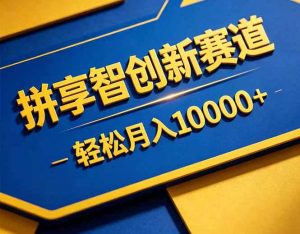 拼多多享智创新赛道，卖一切可以通过网盘链接交付的虚拟商品，轻松月入10000＋-大象聊项目