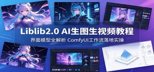 Liblib2.0 AI生图生视频教程：界面模型全解析，ComfyUI工作流落地实操-大象聊项目