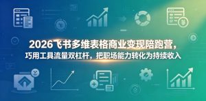 2026飞书多维表格商业变现陪跑营，巧用工具流量双杠杆，把职场能力转化为持续收入-大象聊项目