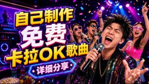零基础AI制作免费卡拉OK视频教程,从歌曲生成、音轨分离到字幕制作、视频导出,手把手教学-大象聊项目