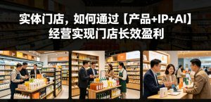 实体门店，如何通过【产品+IP+AI】经营实现门店长效盈利-大象聊项目