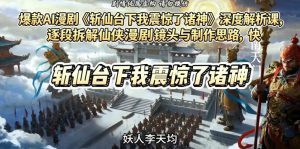 爆款AI漫剧《斩仙台下我震惊了诸神》深度解析课,逐段拆解仙侠漫剧镜头与制作思路,快速复刻爆款创作模式-大象聊项目