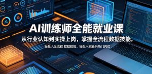 AI训练师全能就业课,从行业认知到实操上岗,掌握全流程数据技能,轻松入职新兴热门岗位-大象聊项目