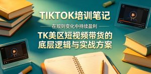 视界跨境TIKTOK4月17培训笔记,在规则变化中持续盈利,TK美区短视频带货的底层逻辑与实战方案【文档】-大象聊项目
