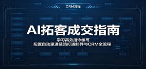 AI拓客成交指南：学习高效指令编写，配置自动跟进链路打通邮件与CRM全流程-大象聊项目