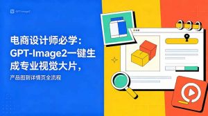 电商设计师必学-更新:GPT-Image2一键生成专业视觉大片,产品图到详情页全流程-大象聊项目