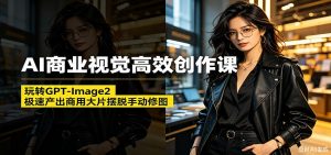 AI商业视觉高效创作课:玩转GPT-Image2,极速产出商用大片摆脱手动修图(更新)-大象聊项目