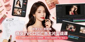 即梦2.0+剪映商业TVC口红广告大片实战课|从分镜脚本创作到AI成片+后期精修,全流程打造品牌级产品广告-大象聊项目