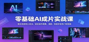零基础AI成片实战课:图生视频核心技法,轻松制作跳舞、漫剧、短剧多款热门短视频-大象聊项目