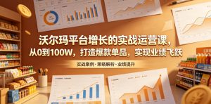沃尔玛平台增长的实战运营课,从0到100W,打造爆款单品,实现业绩飞跃-大象聊项目
