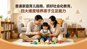 付费文章:普通家庭育儿指南,抓好社会化教育,四大维度培养孩子立足能力-大象聊项目