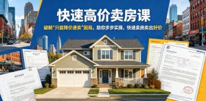 快速高价卖房课,破解“只能降价速卖”困局,助你步步实操,快速卖房卖出好价(更新2026)-大象聊项目