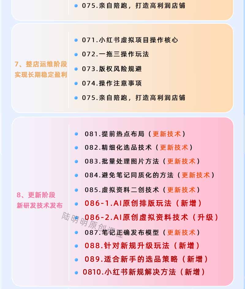 图片[4]-小红书虚拟项目特训班9.0，全面拥抱AI，批量产出原创PPT货源，单品/单店纯利润几万到几十W-大象聊项目