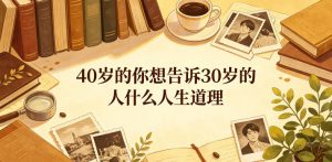 公众号付费文章:40岁的你想告诉30岁的人什么人生道理?-大象聊项目