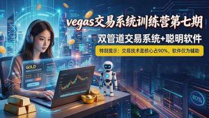 【海外美金AI搬砖】Vegas交易技术+聪明软件, 黄金期货日赚50-1000U, 长期稳定,小白轻松上手-大象聊项目