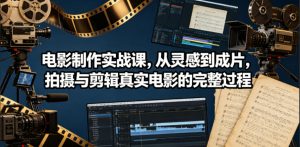 电影制作实战课,从灵感到成片,拍摄与剪辑真实电影的完整过程【原创双语字幕】-大象聊项目