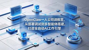 OpenClaw 一人公司训练营,从部署调试到多智能体搭建,打造全自动 AI 工作引擎-大象聊项目
