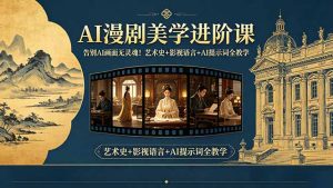 告别AI画面无灵魂!AI漫剧美学进阶课-更新,艺术史+影视语言+AI提示词全教学-大象聊项目