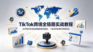 TikTok+独立站跨境基础全套教程,拆解平台盈利逻辑,新手从零跑通变现全流程-大象聊项目