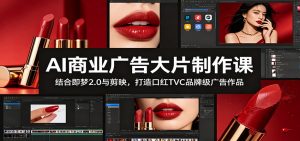 AI商业广告大片制作课:结合即梦2.0与剪映,打造口红TVC品牌级广告作品-大象聊项目