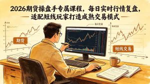 2026期货操盘手专属课程-更新6月,每日实时行情复盘,适配短线玩家打造成熟交易模式-大象聊项目