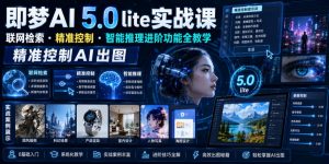 即梦AI 5.0 lite实战课,联网检索・精准控制・智能推理进阶功能全教学,精准控制AI出图-大象聊项目