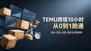 想做TEMU跨境但不知从何下手？选品+发品+运营+售后，10小时从0到1跑通-大象聊项目