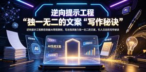 逆向提示工程教您突破AI常规限制，写出独具魅力独一无二的文案，引人注目的写作秘诀【原创双语字幕】-大象聊项目