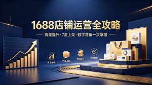 1688店铺没流量?产品上架不到7星?数字营销不会投?全套运营技能一次学(更新6月-大象聊项目