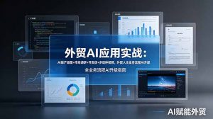 外贸AI应用实战：AI做产品图+市场调研+开发信+多语种视频，外贸人全业务流程AI升级-大象聊项目