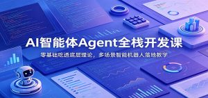 AI智能体Agent全栈开发课：零基础吃透底层理论，多场景智能机器人落地教学-大象聊项目